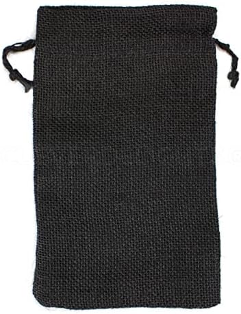 Lights CleverDelights 6 x 10 Black Burlap Bags - 10 pacote - Sacos de cordão