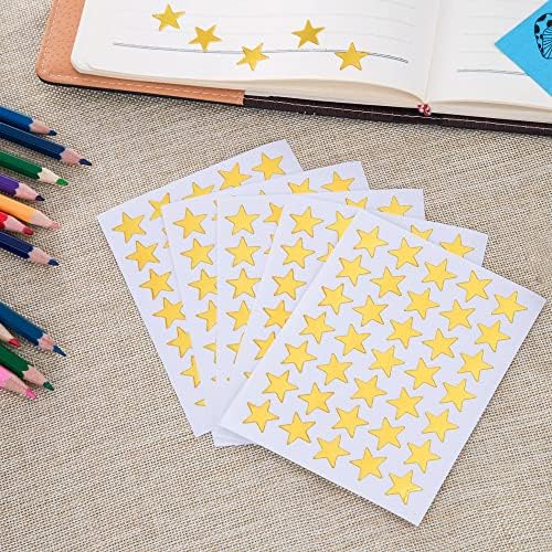 100 folhas 3500 contagens Shiny Sparkle Star Starers Rótulos para notebook em papel, escola, DIY e decoração de escritório