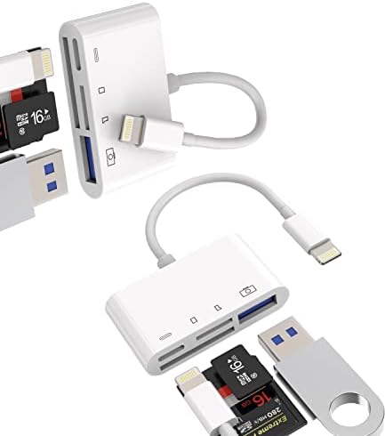 SD Card Reader for iPhone Lightning to USB Micro TF Cabo Cabo Dongle Accessorieotg Adaptador para Apple 14 13 12 11 Pro Max Camera Memory