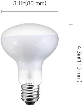 Bulbos de lâmpada de calor do ponto de aquecimento de 50w de 50w, lâmpadas de leite de areia poli -de -leque de 110v de