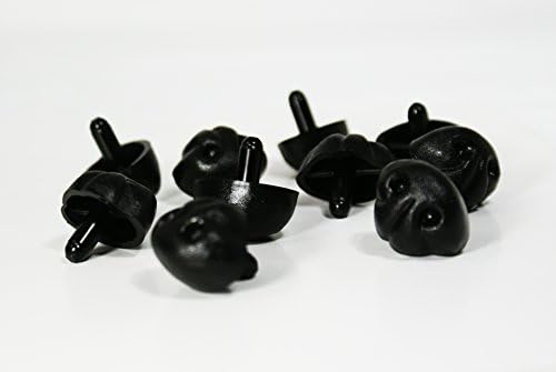 Black Safety Craft Animal Nariz para boneca de boneco de urso feita no Japão estilo A 23mm 2pcs/pkg