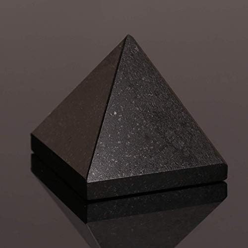 Hematita Cura de Cristal Pirâmide Fatuagem de Pedra Metafísica 25 mm