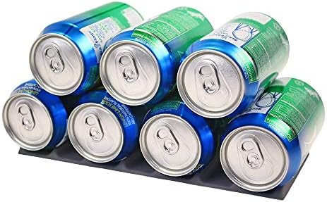 O Silicone Can Mat Refrigerator Organizer - Stacks e latas e garrafas para facilitar o armazenamento