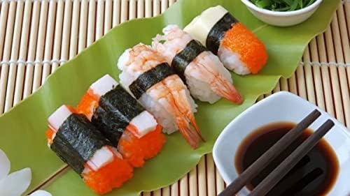2 pacote de sushi rolante de bambu, fabricante de sushi, fabricante de rolos de sushi, bazuca de sushi…