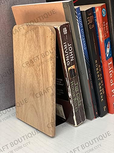 Boutique de artesanato - Livro de madeira natural, Livro de madeira termina para mesas ou prateleiras, termina de livro