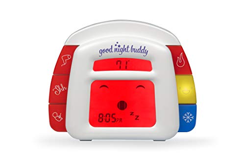 Good Night Buddy By Sleep Whisperer Ingrid Prueher- All-in-One Sleep Training Solution w/ Sound ruído Machine, Kids Alarch