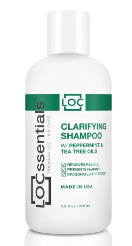 Locssials Clarificando shampoo para dreadlocks-Shampoo profissional para dreadlocks, intertravamentos, microlocs, torções-shampoo de trança premium com hortelã