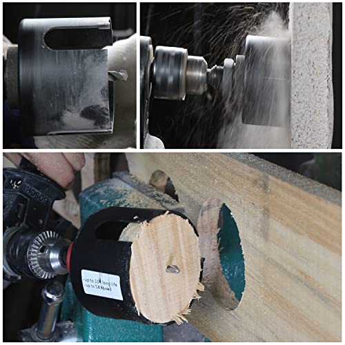 Cutters de serra de orifício profundo com ponta de carboneto 1-3/8 polegadas 35 mm para múltiplos materiais tábuas resistentes