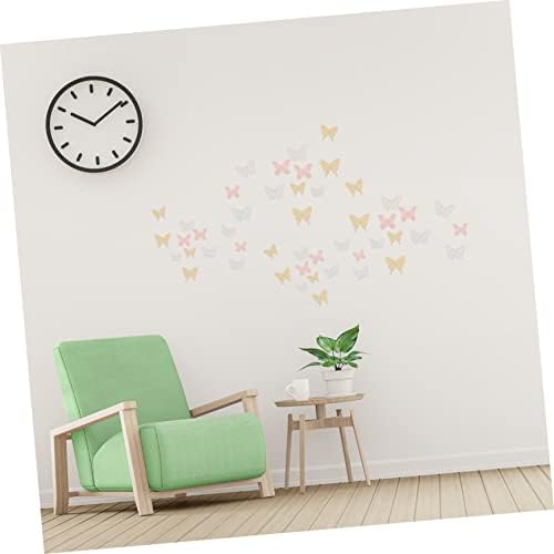 Yardwe 36pcs recortes adesivos de parede de borboleta decoração de berçário decalques de parede de parede de parede