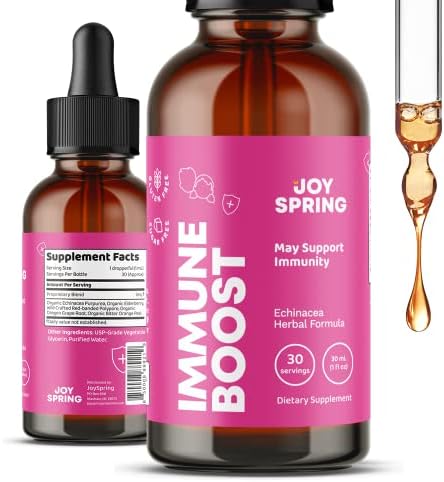 Joyspring Echinacea for Kids & sabures de sabugueiro para crianças para criança booster e defesa imunológica e shampoo