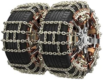 Cadeias de neve dos pneus Cadeia de tração dos pneus Anti-esquiliados Cadeia de pneus espessos para captadores de carros de passageiros e SUVs universais ajustáveis ​​de emergência em emergência cadeias de pneus de neve (cor: 10 pcs, tamanho: médio