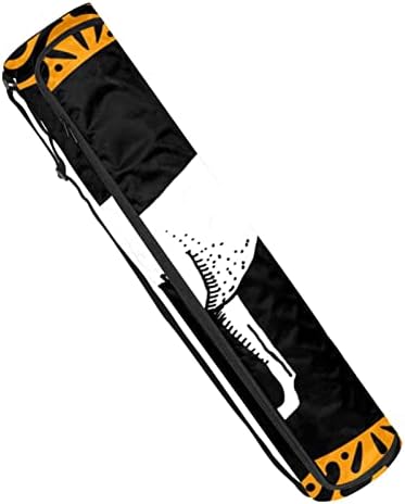 Bolsa de transportadora de ioga de raposa desenhada à mão com alça de ombro de ioga bolsa de ginástica
