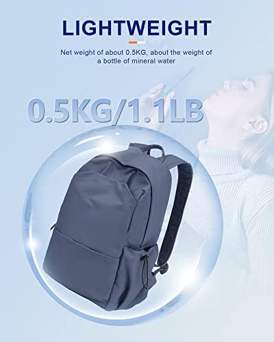 Mochila Uppack para Mulheres Estéticas Bluish Purple Bookbag para homens Backpack de ginástica leve Laptop Casual Laptop Backpack