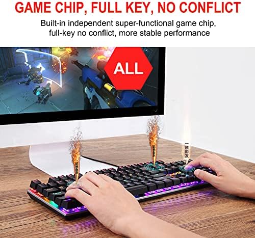 Teclados para jogos kjdpp luminosos teclados luminosos e mouse define o teclado USB e o teclado colorido para jogos de backlit