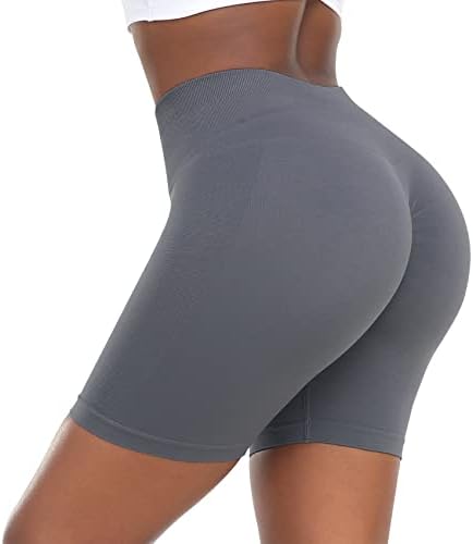 Durio Yoga Shorts para mulheres de contagem de barriga de cintura alta shorts de ginástica shorts de ginástica feminino