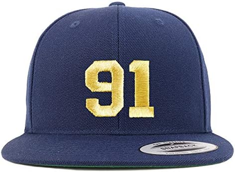 Trendy Apparel Shop número 91 Gold Thread Bill Snapback Baseball Cap