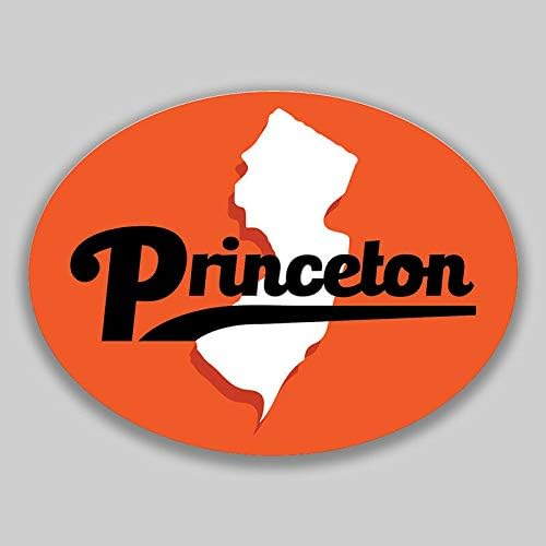 JB Print Princeton New Jersey Oval Vinyl Town College University University Vinyl Decals Adesivo Carra de choque de decalque de carro
