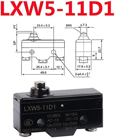 1PCS LXW5 Micro-switch AC 380V DC 220V 10A Push Push Manger Atuado Momentary Limiting Switch LXW5-11M 11Q2 11D
