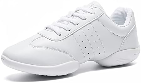 Landhiker Cheer Shoes Women White Dance Sapatos de dança