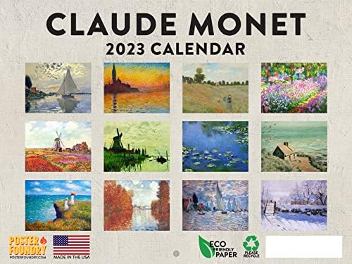 CLAUDE MONET CALENDÁRIO 2023 MUITALIZAÇÃO DE PEDRA DE PEDRA DE PEDRA DE PEDRA DE CALENDÁRIO DE CALENDÁRIO DE CALENDÁRIO