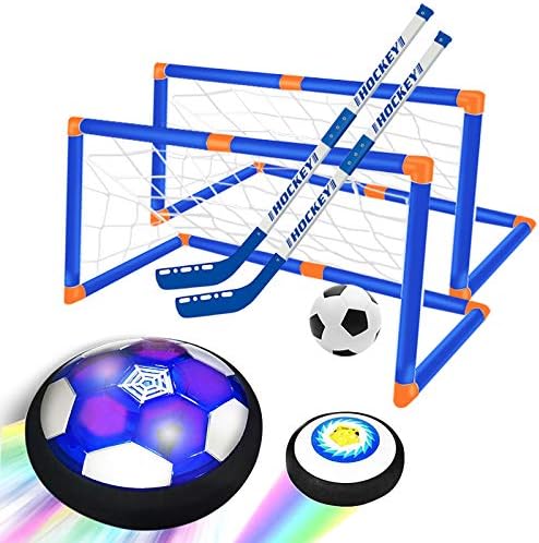 Hidmed Air Power Football Soccer Children com iluminação LED e pára -choques de espuma Ball para brinquedos ao ar livre para crianças três tipos de bolas