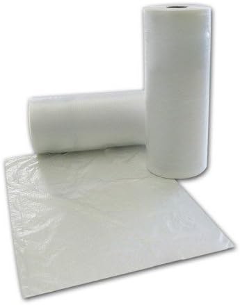 SafePro 1520, 15 x 20 Sacos de polietileno dobrados em um rolo, retire sacos de alimentos plásticos descartáveis ​​rolos, pão e sacos transparentes, 750 peças por rolo
