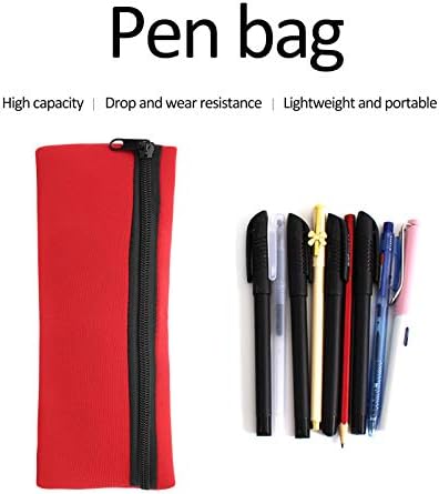 Deryang Zipper bolsa, forro resistente à sujeira costura pura, não fácil de quebrar o saco de lápis de material de neoprene,