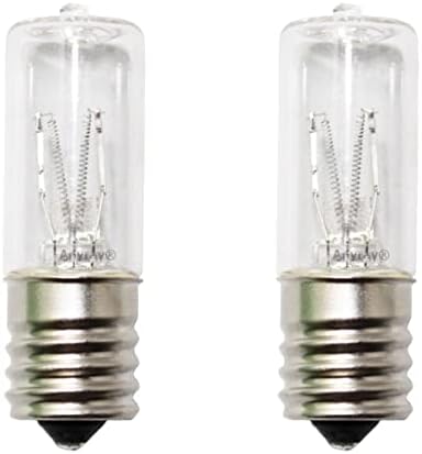 Substituição de Anyray de 2 bulbas para lâmpada germicida de UV 3watts 3W E17 Intermediário 3 Watt HWN500 Modelo