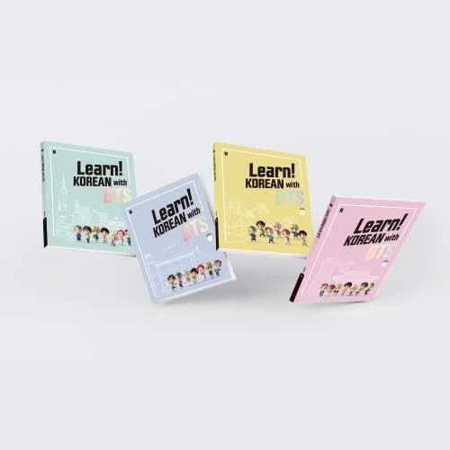 Aprenda coreano com o BTS New Book Package 1 ~ 4: Livro de aprendizado coreano para iniciantes/como aprender coreano/coloquial coreano/aprenda coreano para iniciantes