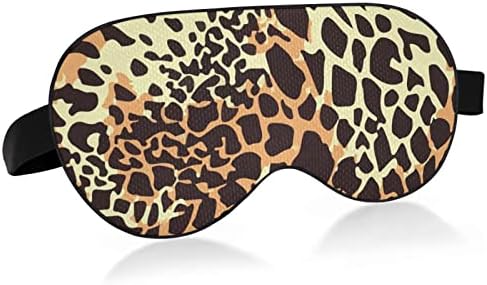Máscara de olho do sono unissex colorido-leopardo-camouflage-camo noite máscara de dormir confortável