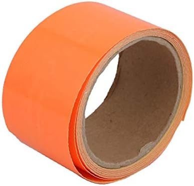 X-Dree 5cmx5m Auto-adesivo Segurança para animais de estimação Adesivo de fita luminoso decoração de casa laranja (5cmx5m-cinta