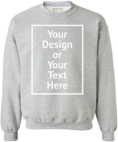 Estilos desajeitados Sweatshirt personalizados - Homens Mulheres DIY Adicione sua imagem fotográfica seu próprio texto personalizado