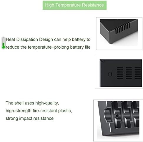 Palowextra recarregável AA Batteires NIMH com carregador LCD, 10 pacotes 1.2V 3000mAh AA Baterias recarregáveis