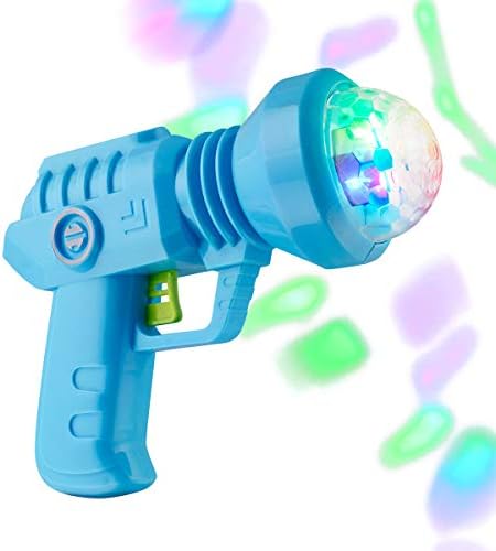 FlashingBlinkyLights Space Gun Light Up Toy com LED projetando luzes giratórias