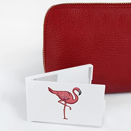 Azeeda 'Flamingo' Compact / Travel / Pocket Makeup Mirror