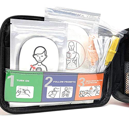 Pacote WNL Produtos WL120ES10 & WLCRM: AED desfibrilador prático-treinador itens essenciais Modelo de base AED Kit de treinamento