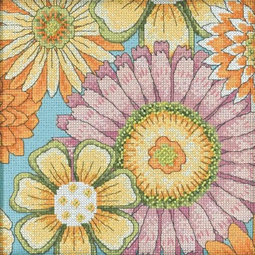 Mill Hill Blual Blual Um 1 Kit Cross Cross Stitch Kit 2022 Debbie Mumm Floral Fantasy Collection DM302213