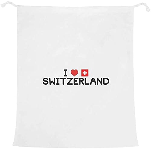 Azeeda 'I Love Switzerland' Laundry/Lavagem/Bolsa de Armazenamento