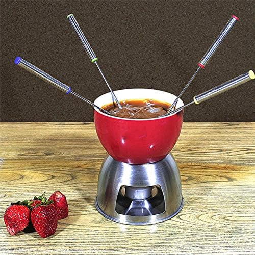 12pcs 24cm Sticks de fondue Conjunto de marshmallow skewers assando garfos de 12- Farquinhos de fondue de aço inoxidável Farks