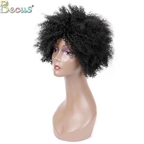 Becus peruca afro para mulheres negras humanas e dreadlocks negros peruca para mulheres negras