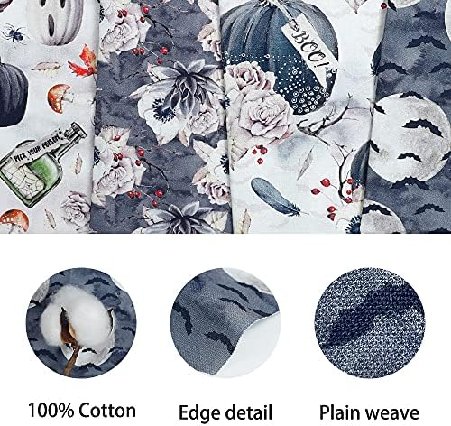 Ceyou Zyoug 7pcs 18 x 22 polegadas 100 % de tecido de algodão, feixes de tecidos de quarto gordo com padrão multicolorido