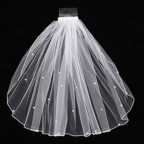 Haraty cristal véu de noiva curto 1 véu malha macia com festas de casamento pente véu de cabelo acessórios para mulheres e meninas
