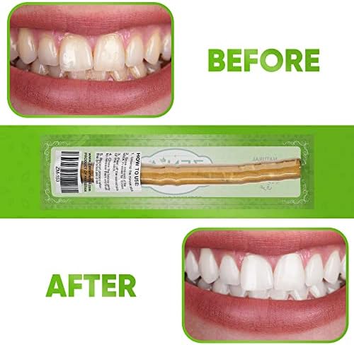 Zenia Sewak Natural Miswak Toothbrush - Vacuum Selado Sabor natural Tradicional Pecada de dentes de peelu - Para gengivas