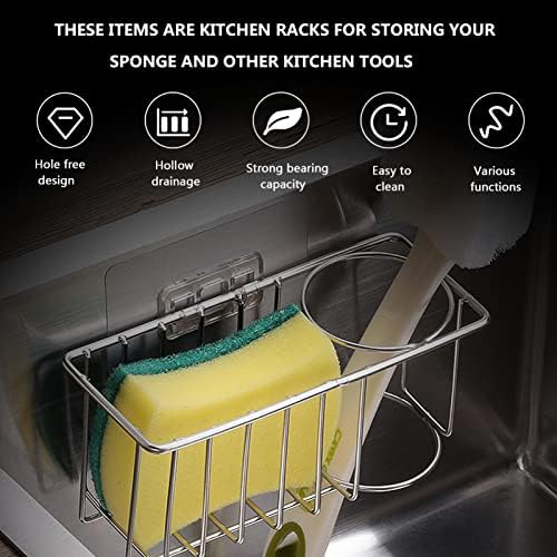 Pia de cabilock rack 2pcs pendurados na cozinha acessórios para cesta de cesta de cesta de cozinha cesto para esponjas de esponjas