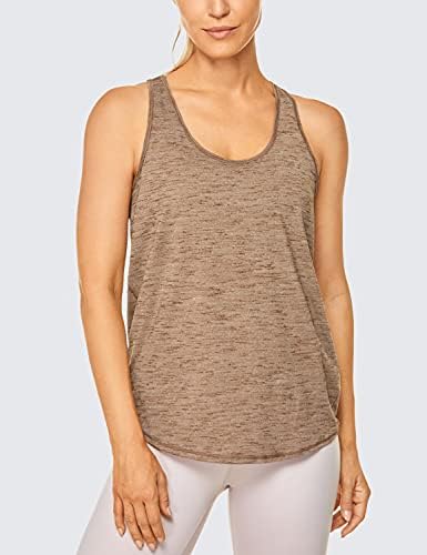 Crz Yoga Feminino Feminino Pela Treina de Yoga Tops camisetas atléticas Racerback com cortinas nas costas