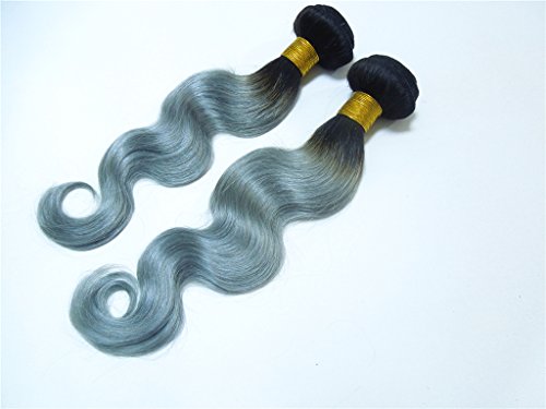 Hairpr Hair Filipinas Extensão de cabelo virgem humana 3 Pacotes 10 -28 Corpo Wave 1b Silver Color