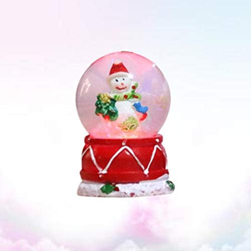 Wakauto Christmas Snow Globes Decorative Snowman Snow Lights Ball Lights Globe Globe Decoração colecionável para