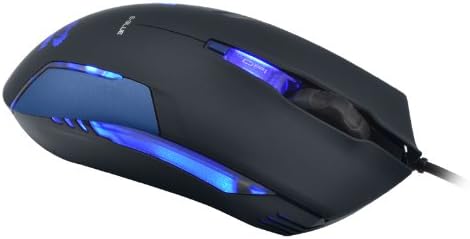E-Blue Cobra II 1600 DPI Ergonomic Gaming Liderou Mouse com uma roda de rolagem maior