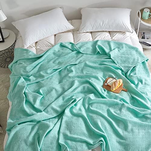 Clanto de cama de algodão de vela de algodão, cobertor de cama respirável, tamanho duplo, cobertor térmico de algodão tamanho