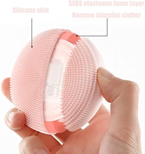 Mini Mini Mini de limpeza facial do MXJCC com silicone macio por ultra -higiênico, tamanho do deslocador de face vibratório